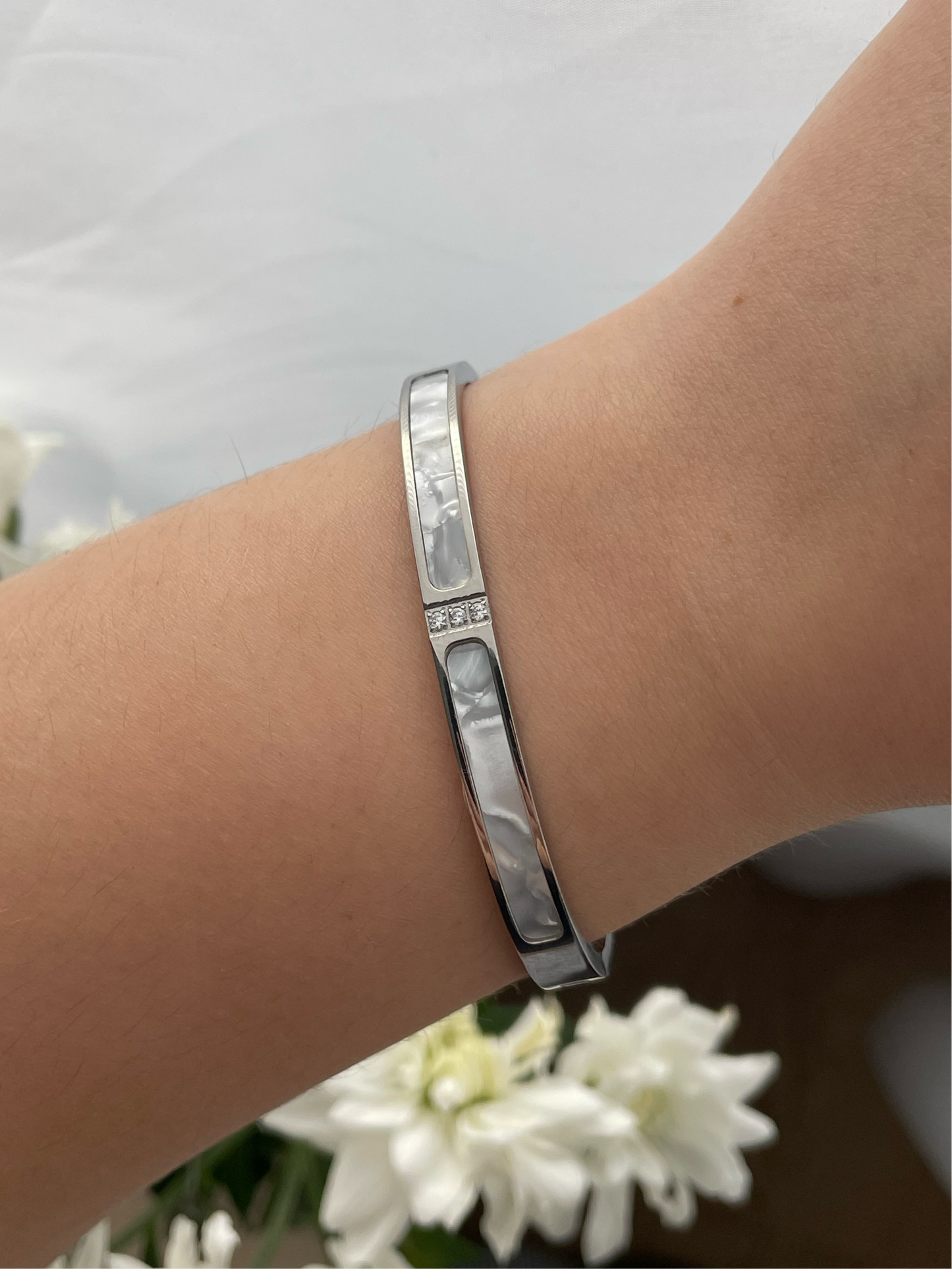 Classic Clip-On Bangle Bracelet, Stainless Steel, durable everyday jewelry