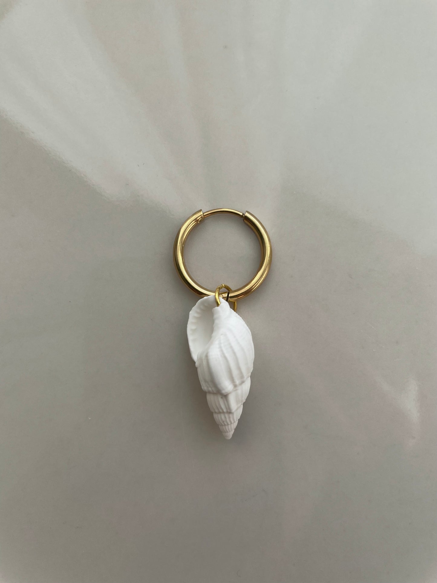 White Shell Charm for earrings/necklace