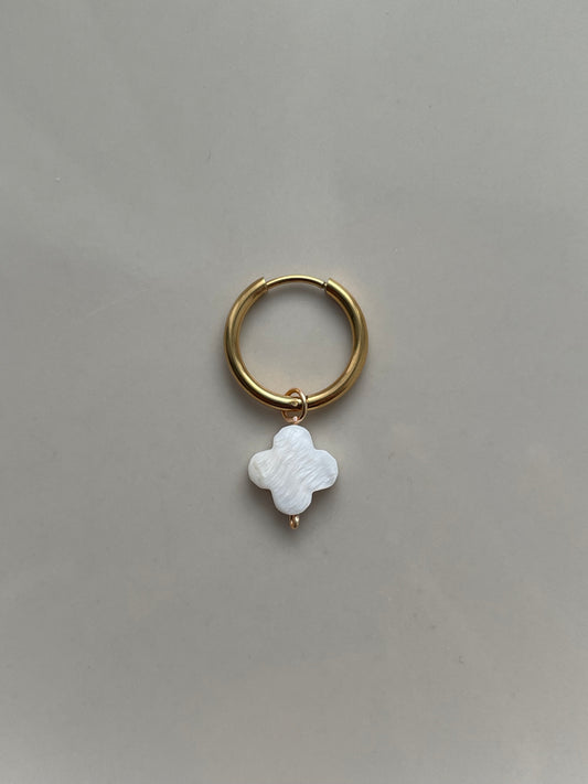 Mother-Of-Pearl Flower Charm for earrings/necklace